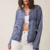 Line & Dot BONNY FRINGE CARDIGAN- Outerwear