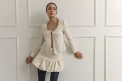 Line & Dot DEVIN BUBBLE MINI SKIRT- Bottoms | Resort