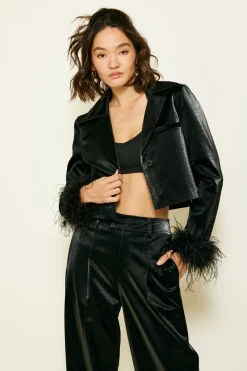 Line & Dot DIXIE CROPPED BLAZER- Outerwear