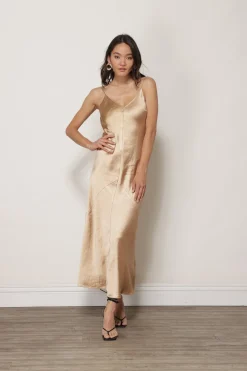 Line & Dot DOLLY SATIN DRESS- Dresses