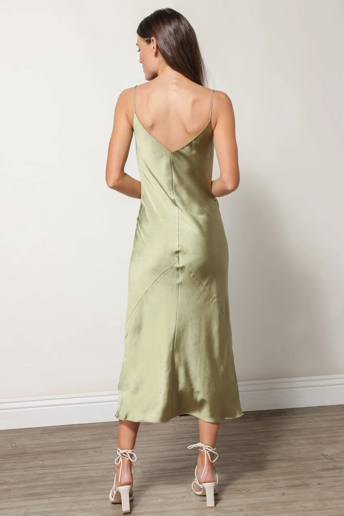 Line & Dot DOLLY SATIN DRESS- Dresses