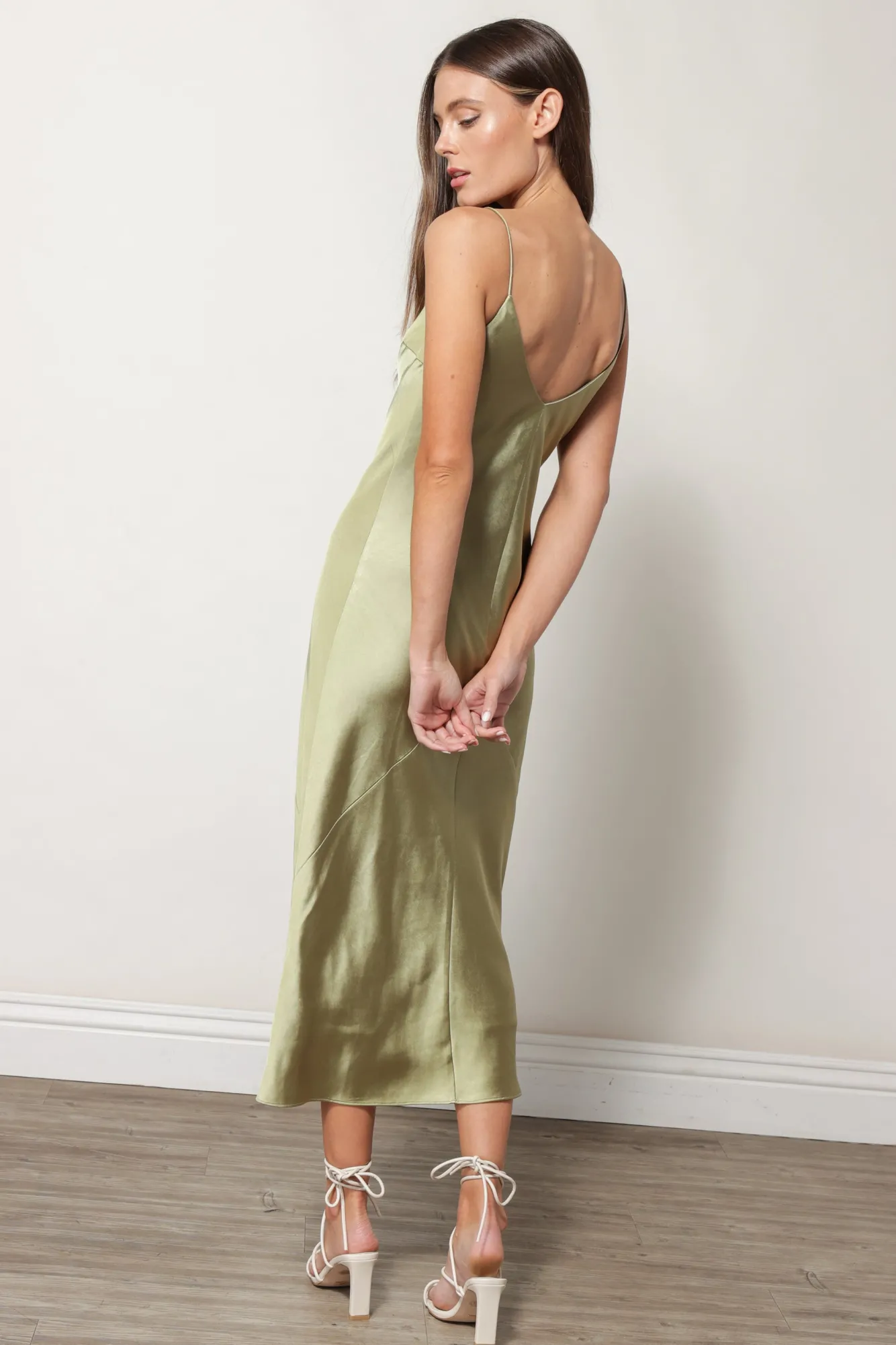 Line & Dot DOLLY SATIN DRESS- Dresses