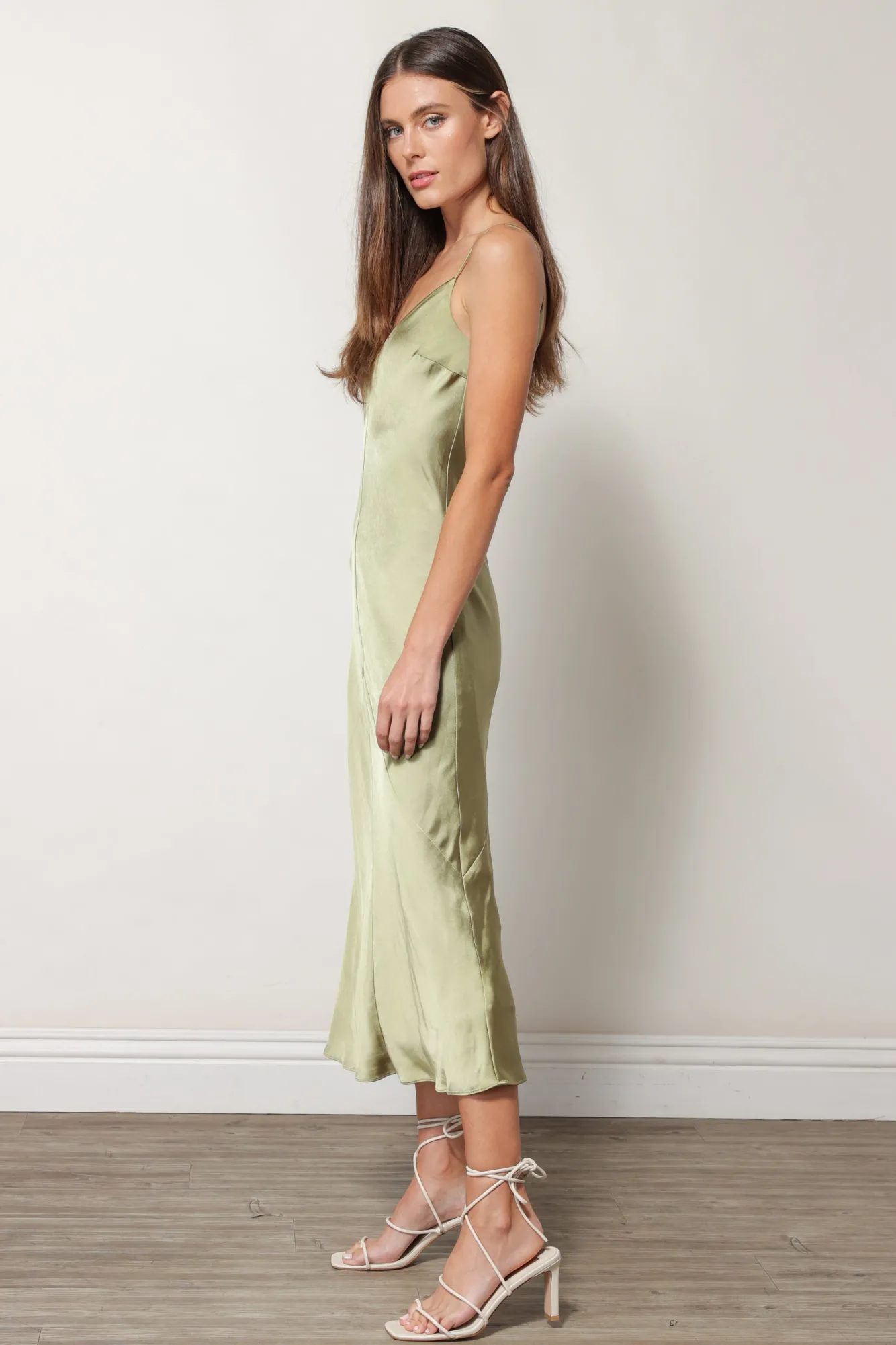 Line & Dot DOLLY SATIN DRESS- Dresses