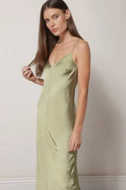 Line & Dot DOLLY SATIN DRESS- Dresses