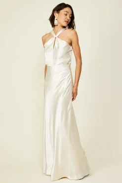 Line & Dot Dreamer Halter Top- Tops