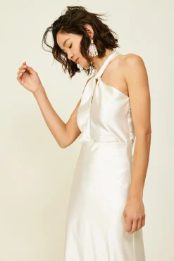 Line & Dot Dreamer Halter Top- Tops