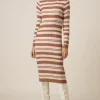 Line & Dot DUO STRIPED SWEATER DRESS- Dresses