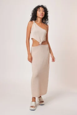 Line & Dot ELLE MIDI CUT OUT DRESS- Dresses