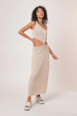 Line & Dot ELLE MIDI CUT OUT DRESS- Dresses