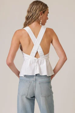 Line & Dot ESSIE PEPLUM TOP- Tops