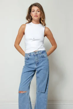 Line & Dot EVELYN SWEATER TOP- Tops