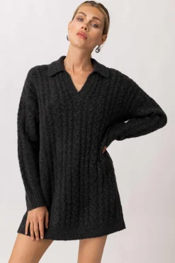 Line & Dot EZRA SWEATER DRESS- Dresses