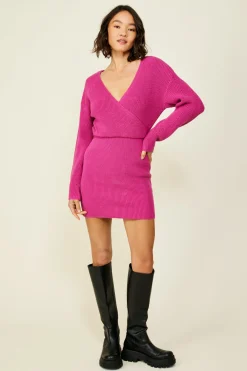 Line & Dot Fawna Sweater Dress- Dresses