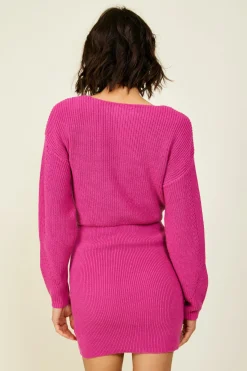 Line & Dot Fawna Sweater Dress- Dresses