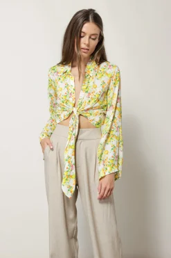 Line & Dot FRUITI TIE FRONT TOP- Tops