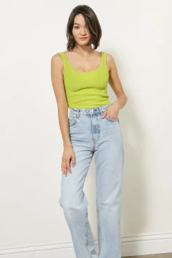 Line & Dot HAILEY RIBBED TANK- Tops