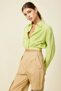 Line & Dot HOLLIS LONG SLEEVE TOP- Tops