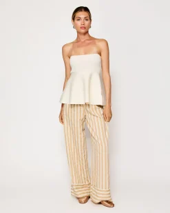 Line & Dot ISADORE KNIT SWEATER PEPLUM TOP- Tops | Resort