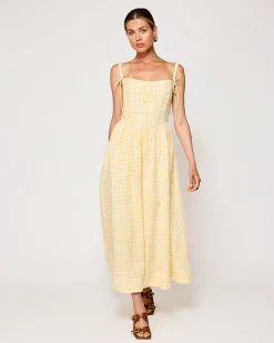 Line & Dot JUNIE CORSET MIDI DRESS- Dresses | Resort