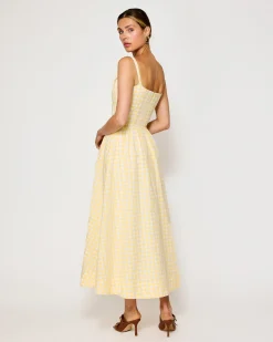 Line & Dot JUNIE CORSET MIDI DRESS- Dresses | Resort