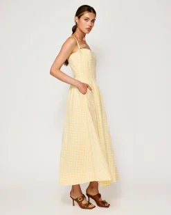 Line & Dot JUNIE CORSET MIDI DRESS- Dresses | Resort