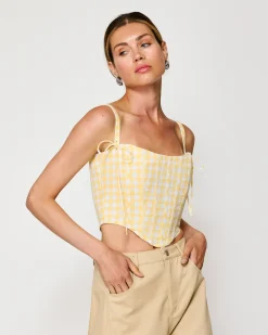 Line & Dot JUNIE CORSET TOP- Tops | Resort