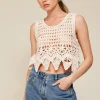 Line & Dot KATO CROCHET TOP- Tops