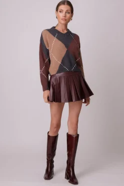 Line & Dot KEIKO PLEATED SKIRT- Bottoms