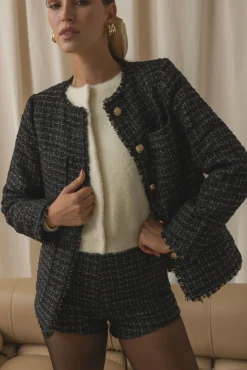 Line & Dot KNOX TWEED JACKET- Outerwear