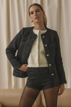 Line & Dot KNOX TWEED JACKET- Outerwear