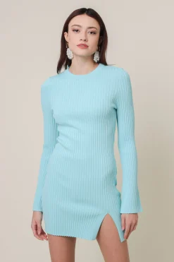 Line & Dot LANA DRESS SKY BLUE- Dresses