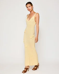 Line & Dot LARA ROSETTE DETAILED SWEATER DRESS- Dresses | Resort