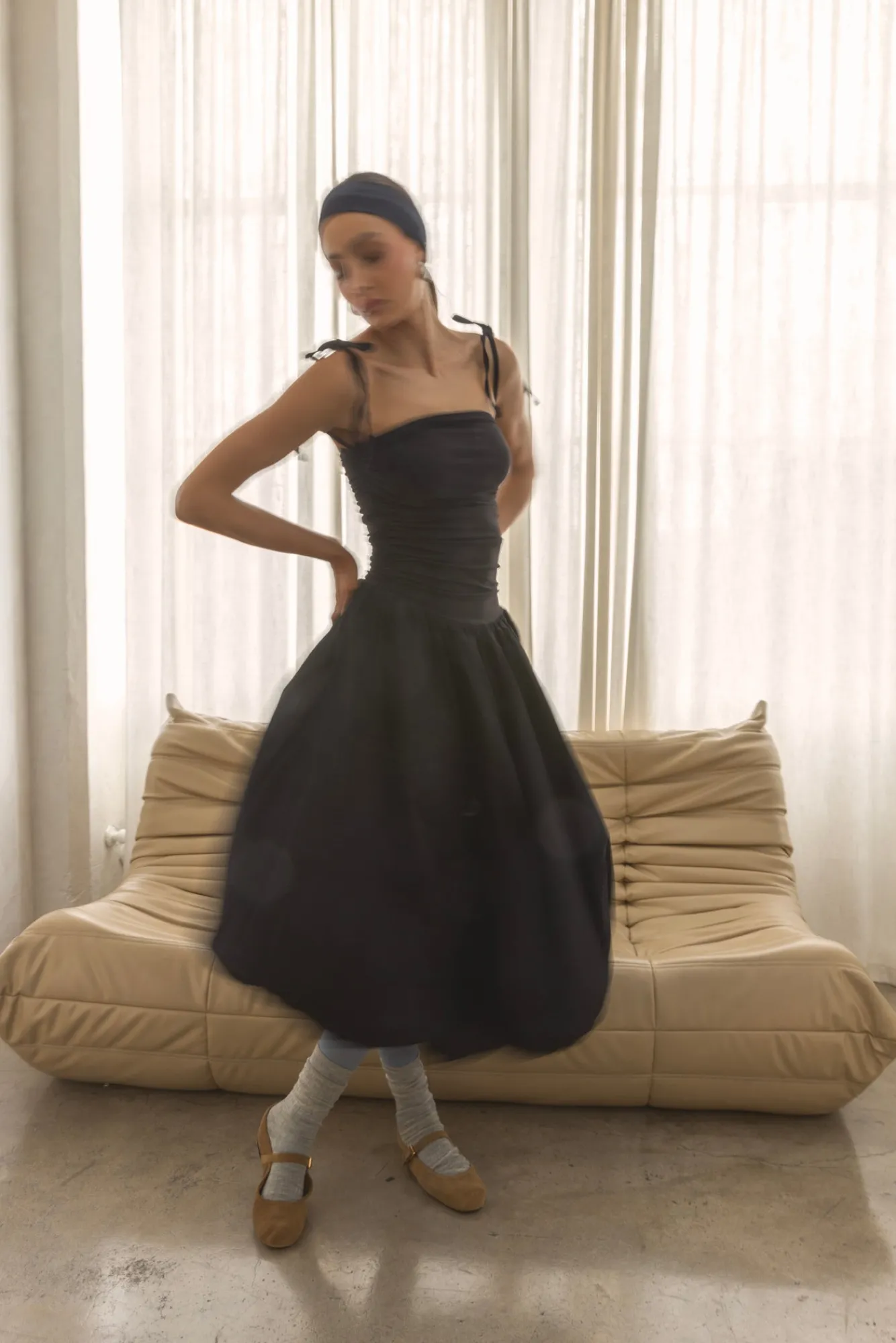 Line & Dot LIANNA MIX-MEDIA DRESS- Dresses | Resort