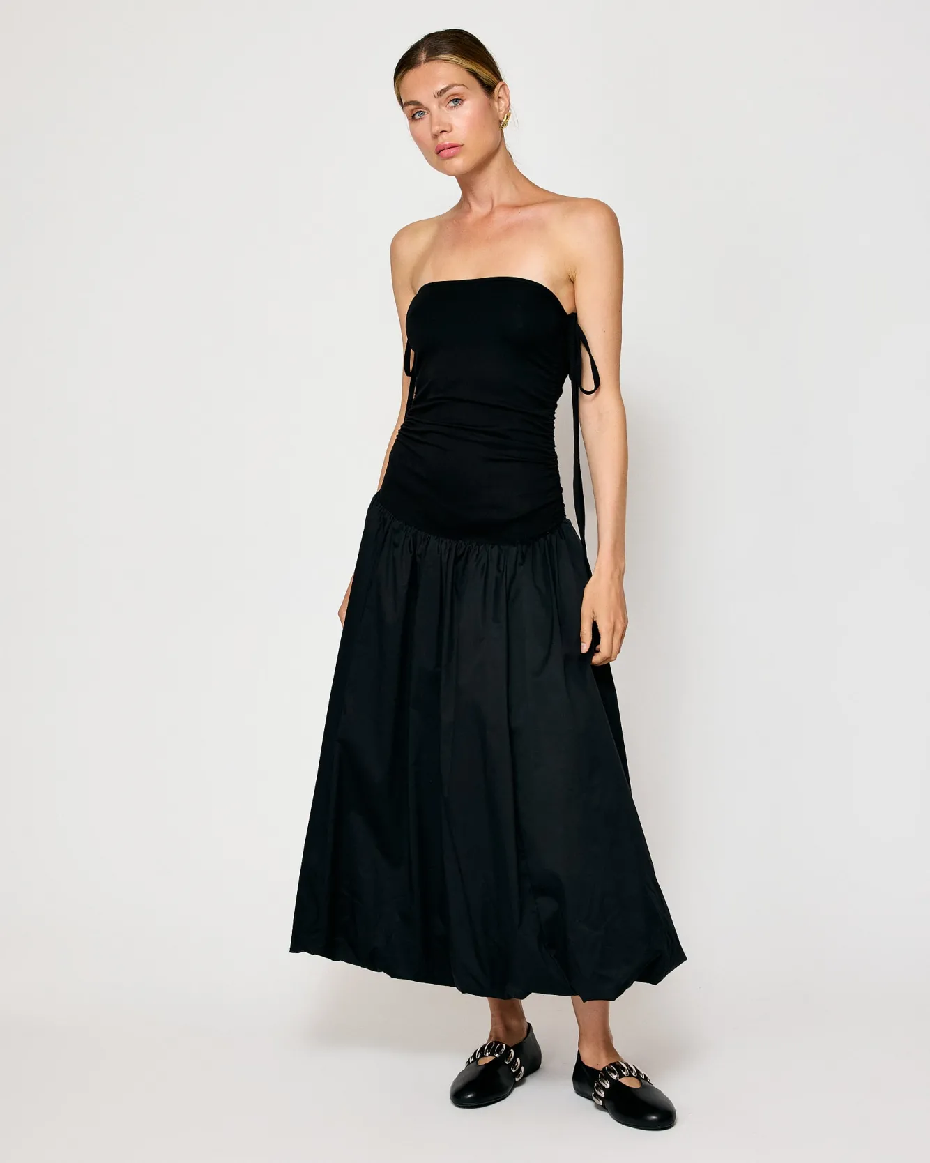 Line & Dot LIANNA MIX-MEDIA DRESS- Dresses | Resort