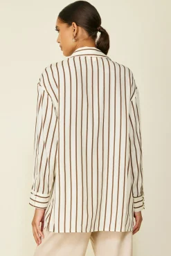 Line & Dot MACARIO BUTTON DOWN- Tops