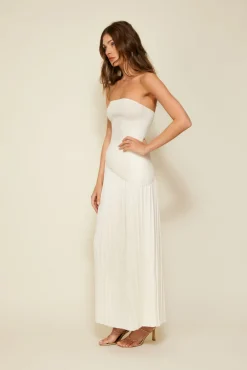 Line & Dot MONARCH PLEATED MAXI SKIRT- Bottoms