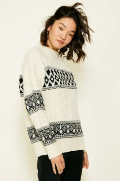 Line & Dot MONTANA FAIRE ISLE SWEATER- Knits