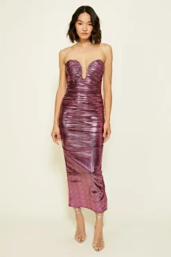 Line & Dot MOON STRUCK MIDI DRESS- Dresses