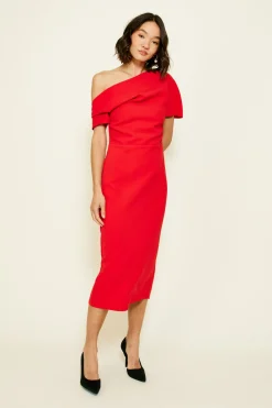 Line & Dot PHILLIPA MIDI DRESS- Dresses