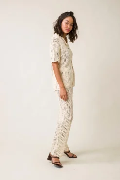 Line & Dot POPPIE CROCHET PANTS- Bottoms