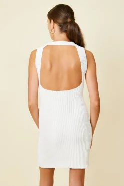 Line & Dot POPPY OPEN BACK SWEATER DRESS- Dresses