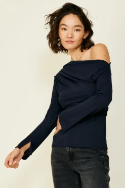 Line & Dot Riley Long Sleeve Top- Tops