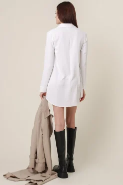 Line & Dot RITA BUTTON DOWN SHIRT DRESS- Dresses