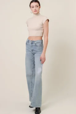 Line & Dot RUMI SHORT SLEEVE SWEATER- Tops