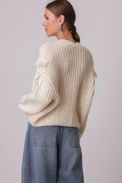 Line & Dot SADE FRINGE CARDIGAN- Knits