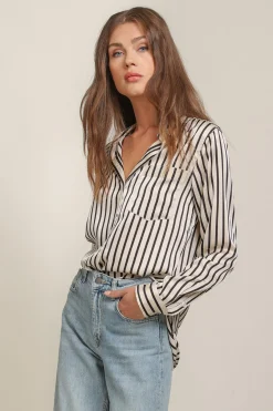 Line & Dot SHERRIE BUTTON DOWN- Tops