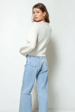 Line & Dot STELLA RIBBED TOP- Tops