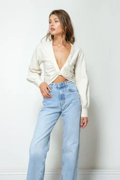 Line & Dot STELLA RIBBED TOP- Tops