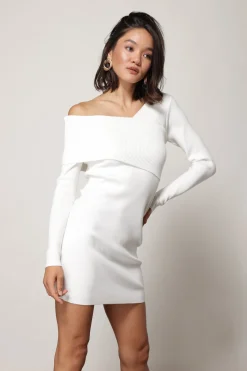 Line & Dot SYLVIE SWEATER MINI DRESS- Dresses