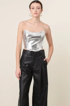 Line & Dot TINSLEY STRAPLESS TOP- Tops